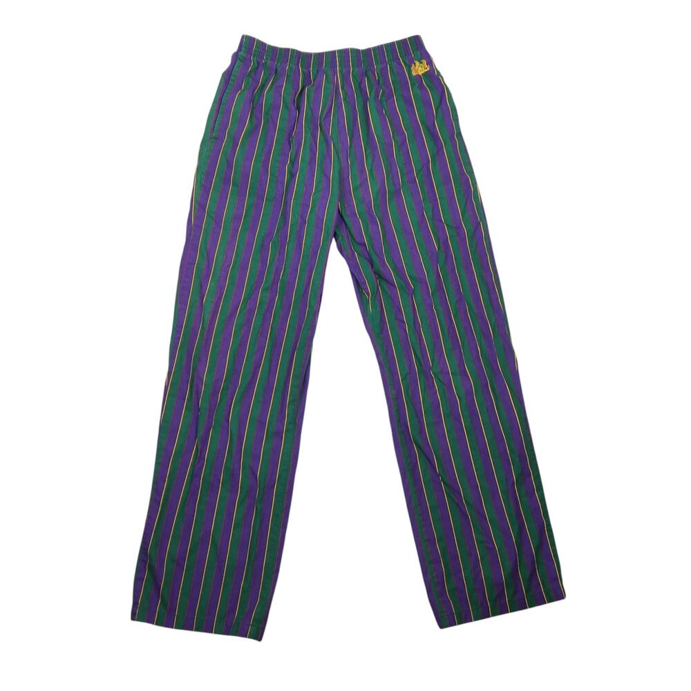 Vintage 90s Stafford Purple and Green Striped Pajama Pants Mens M